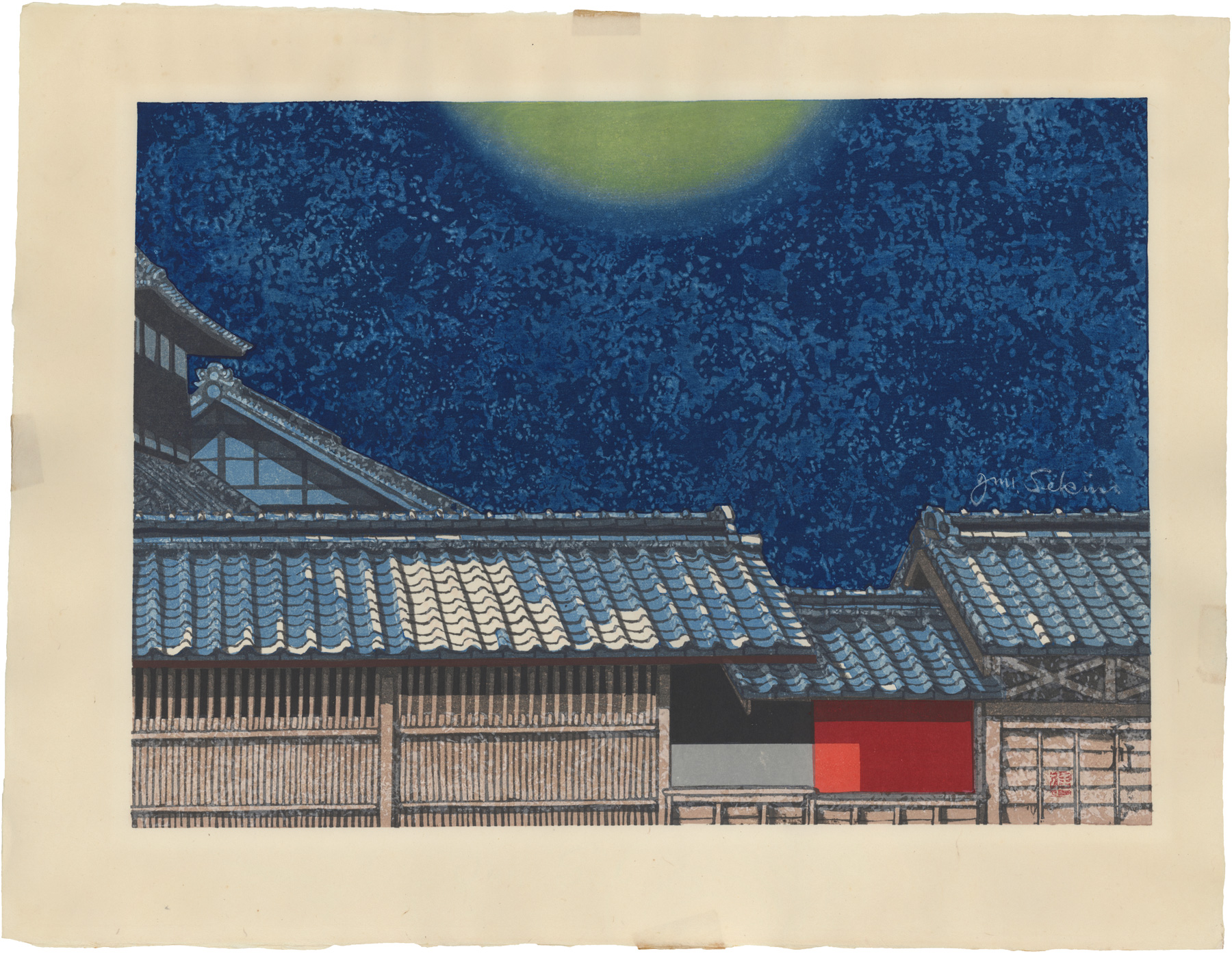 Futakawa: Moon at Zenith from the series Fifty-Three Stations of 